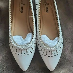 EpicStep White Flats